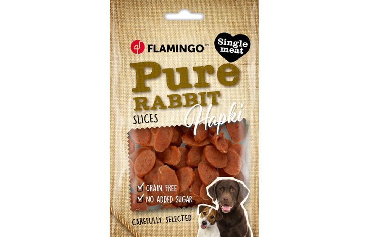 Flamingo Snacks Hapki Pure Slices with rabbit 