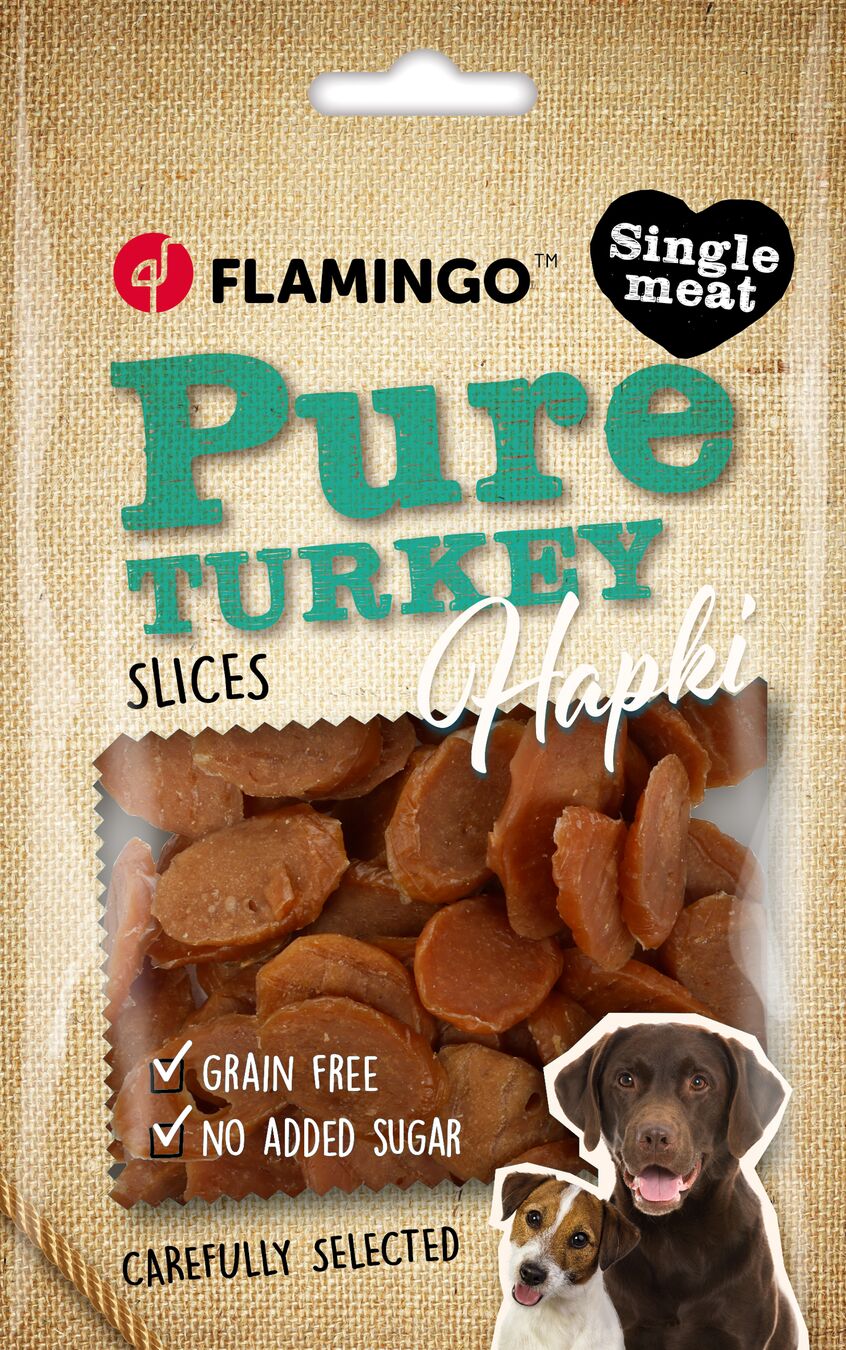 Flamingo Snacks Hapki Pure Slices with turkey 
