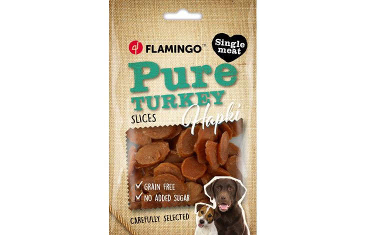 Flamingo Snacks Hapki Pure Slices with turkey 