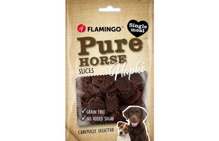Flamingo Snacks Hapki Pure Slices with horse 