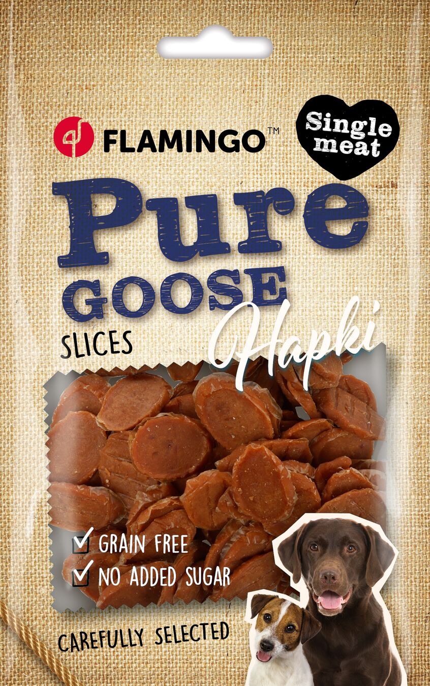 Flamingo Snacks Hapki Pure Slices with goose 
