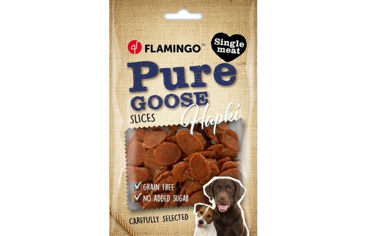 Flamingo Snacks Hapki Pure Slices with goose 