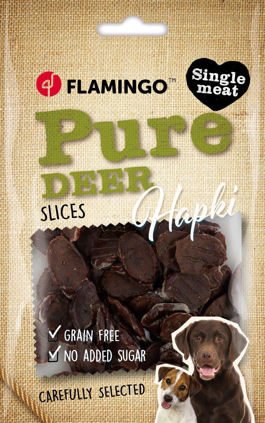 Flamingo Snacks Hapki Pure Slices with deer 