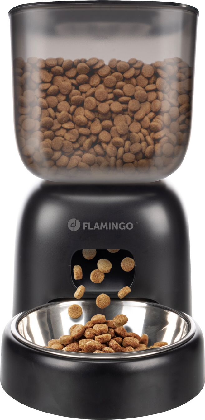 Flamingo Distributeur de nourriture Blido Noir