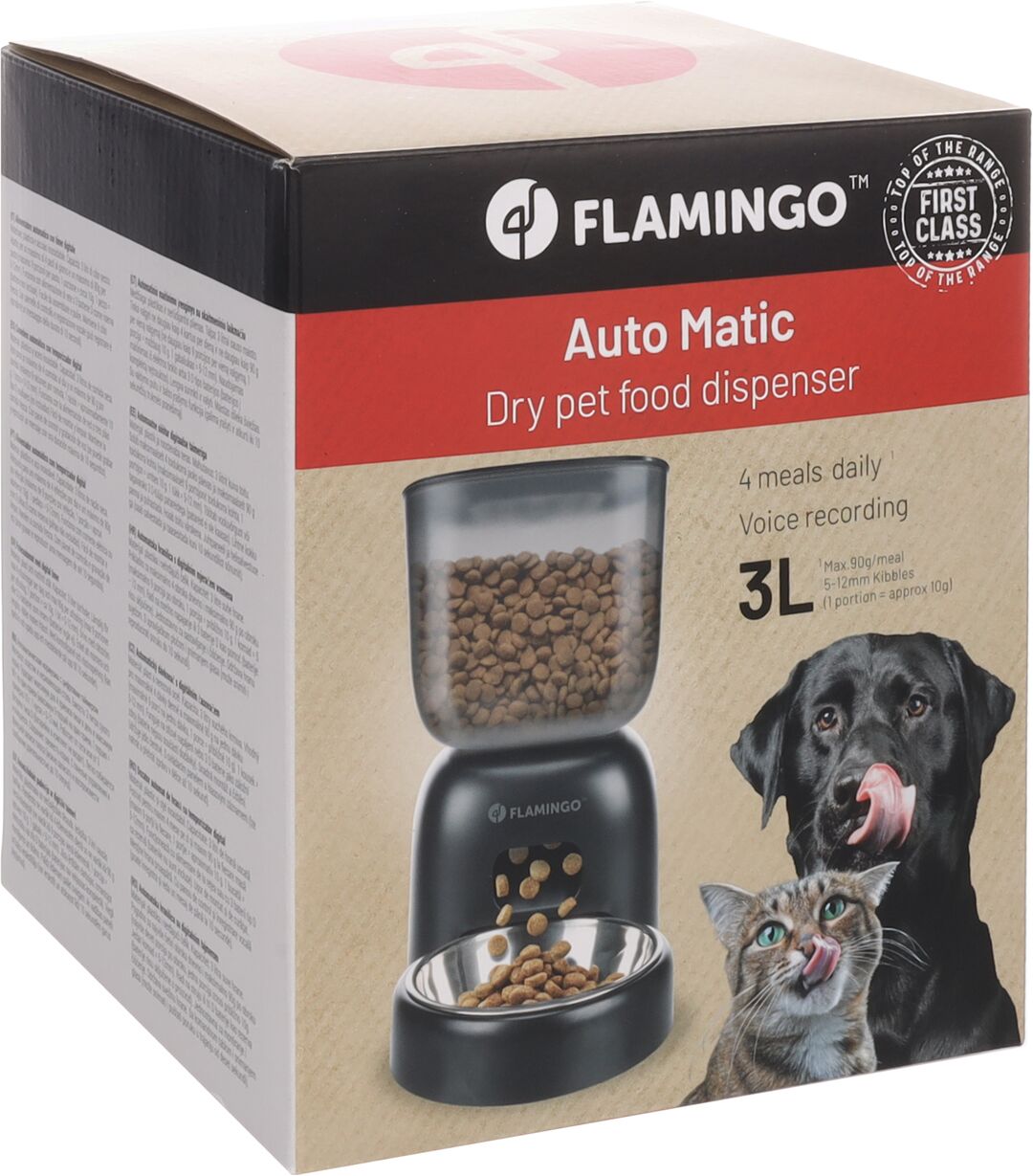 Flamingo Distributeur de nourriture Blido Noir