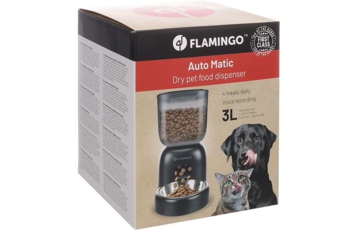 Flamingo Distributeur de nourriture Blido Noir