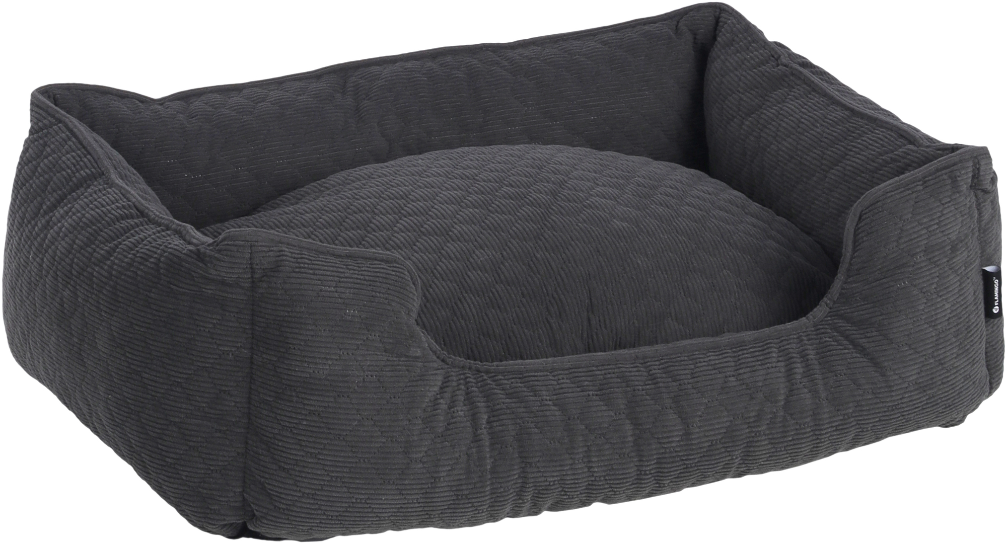 Flamingo Panier Fahra Rectangle Gris foncé