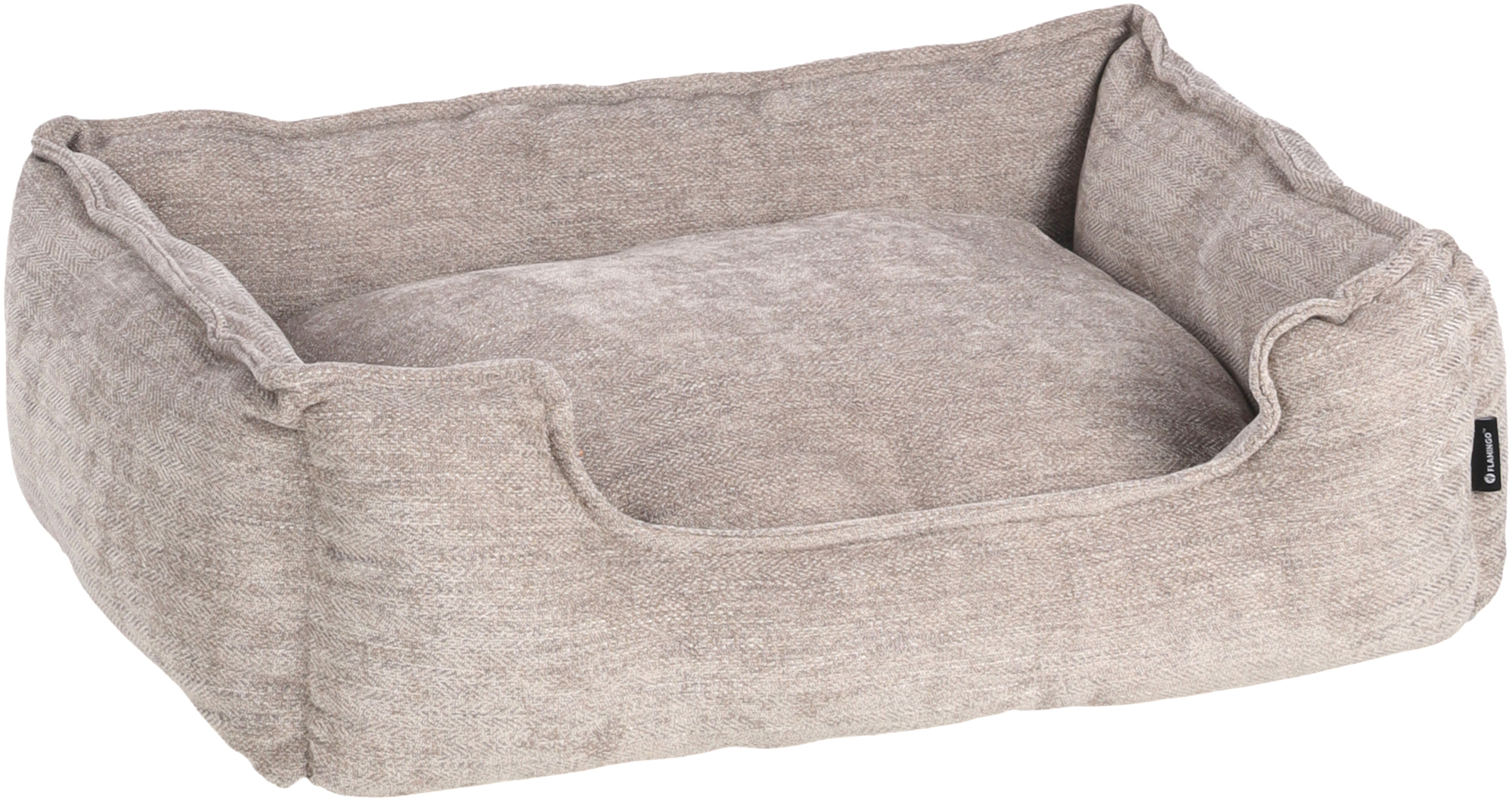 Flamingo Panier Maylo Rectangle Beige