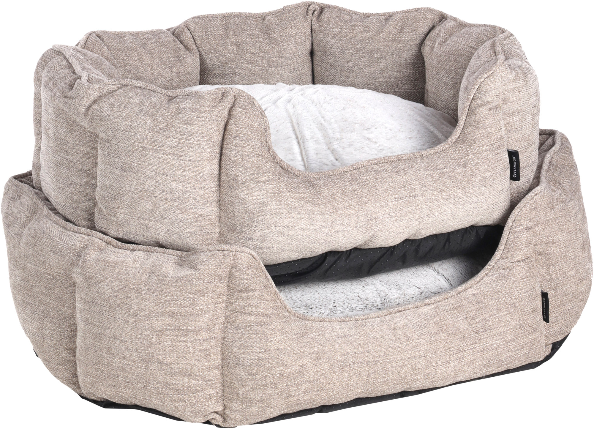 Flamingo Basket Maylo Octagon Beige