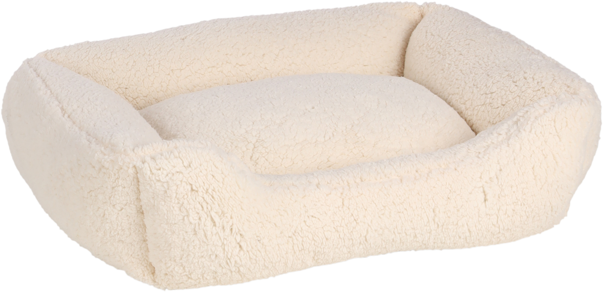 Flamingo Cesto Felpa Rettangolo Bianco