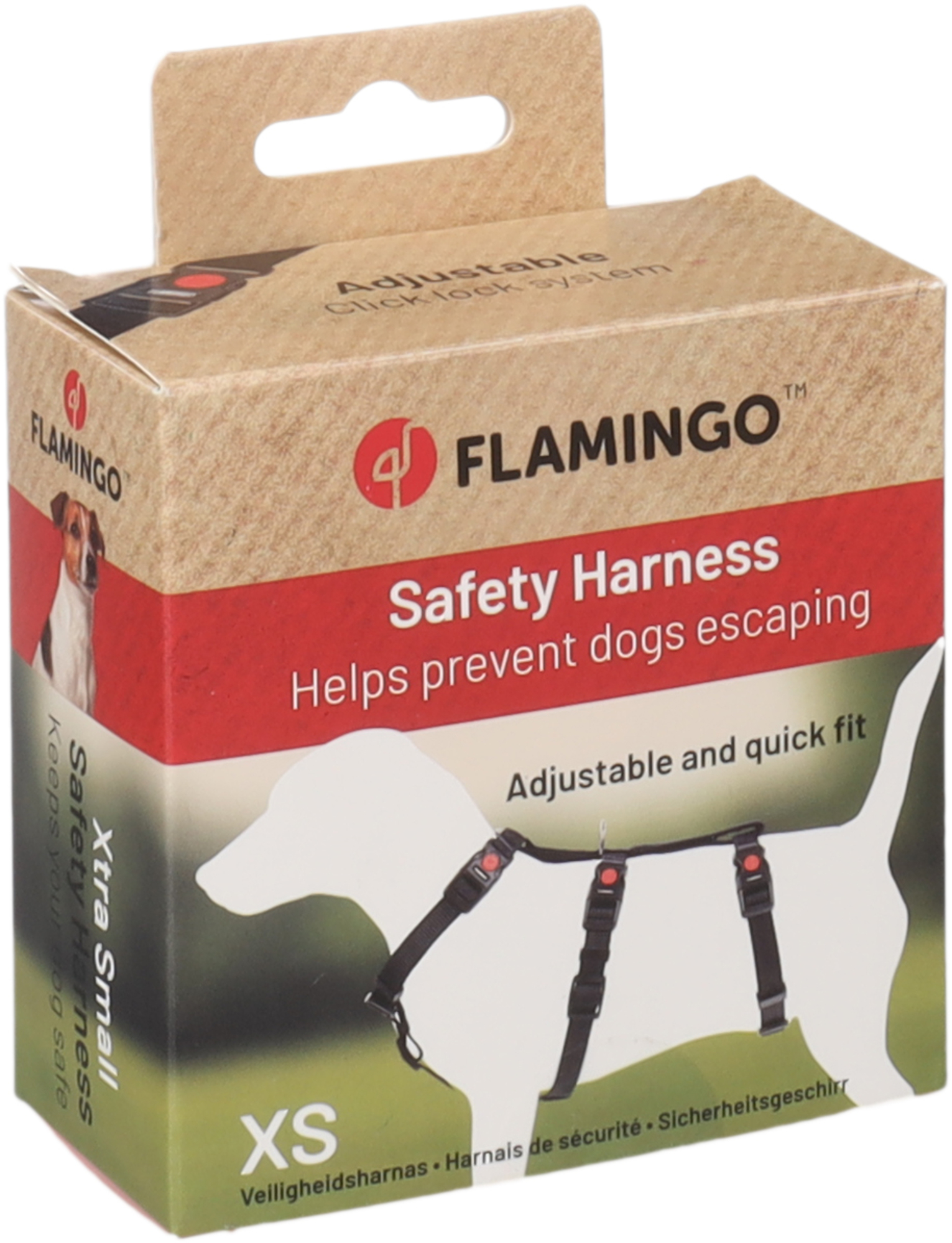 Flamingo Arnés de seguridad Zera Negro