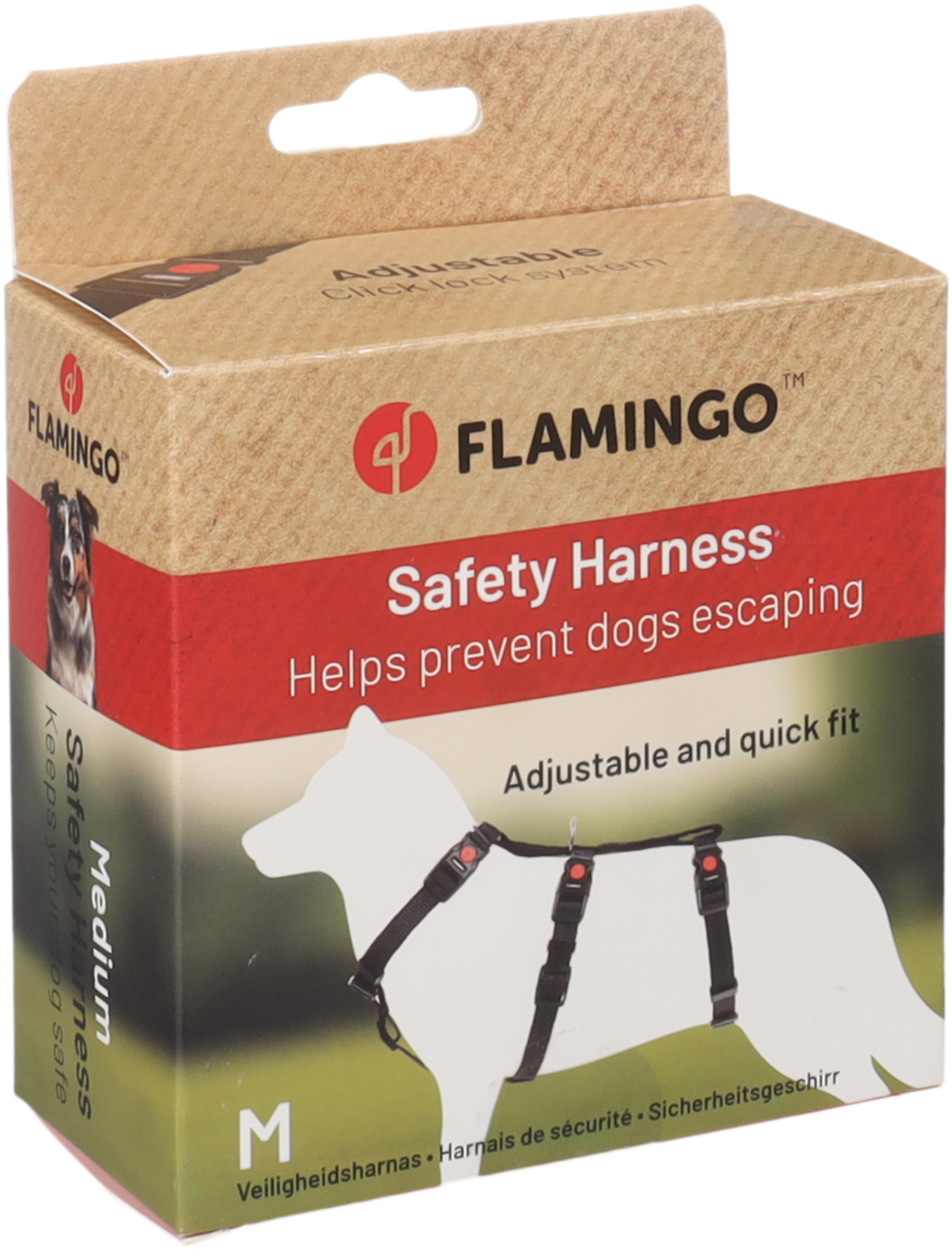 Flamingo Arnés de seguridad Zera Negro