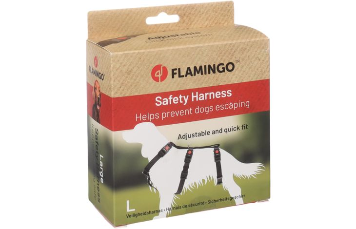 Flamingo Arnés de seguridad Zera Negro
