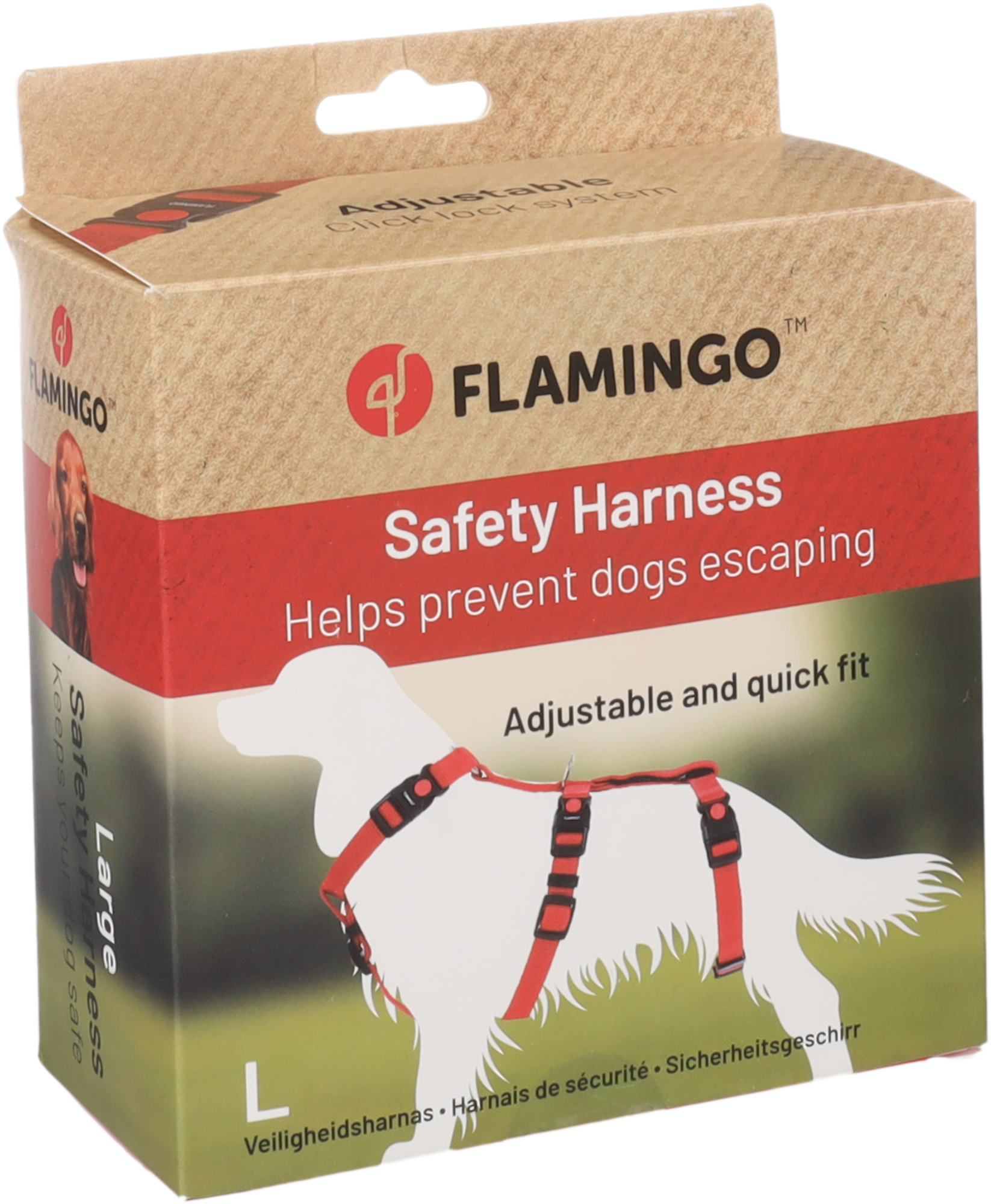 Flamingo Harnais de sécurité Zera Rouge