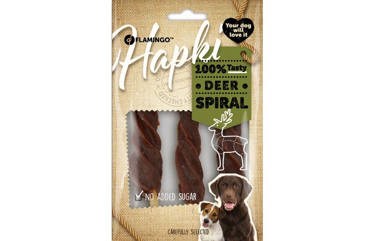 Flamingo Snacks Hapki Spiral with deer 