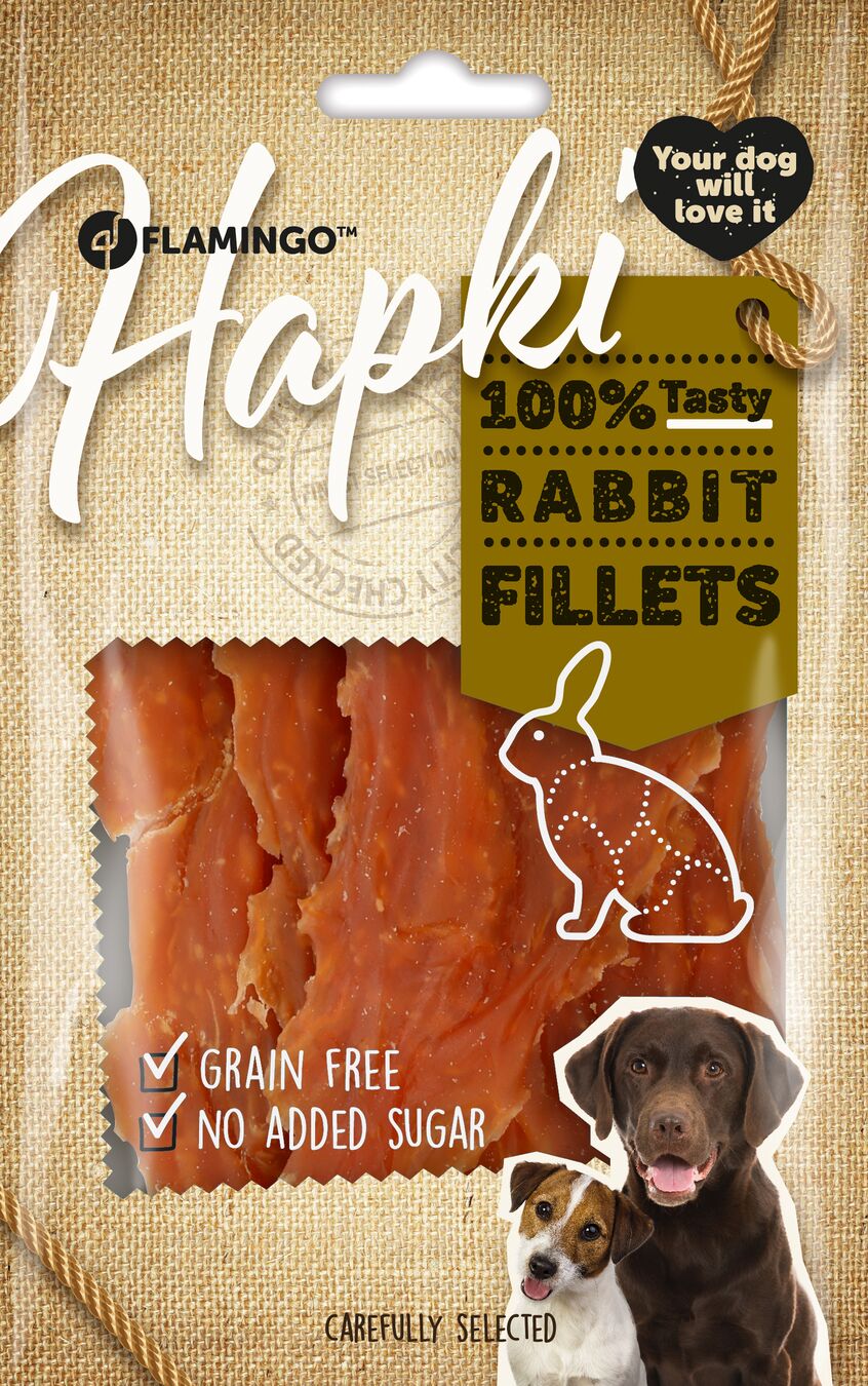 Snacks Hapki Fillet with rabbit | 525189 | Flamingo Pet Products