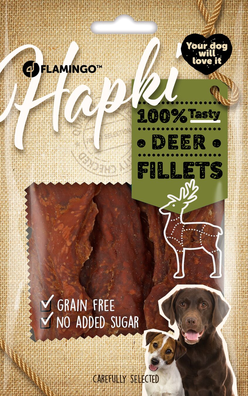 Flamingo Snacks Hapki Fillet with deer 