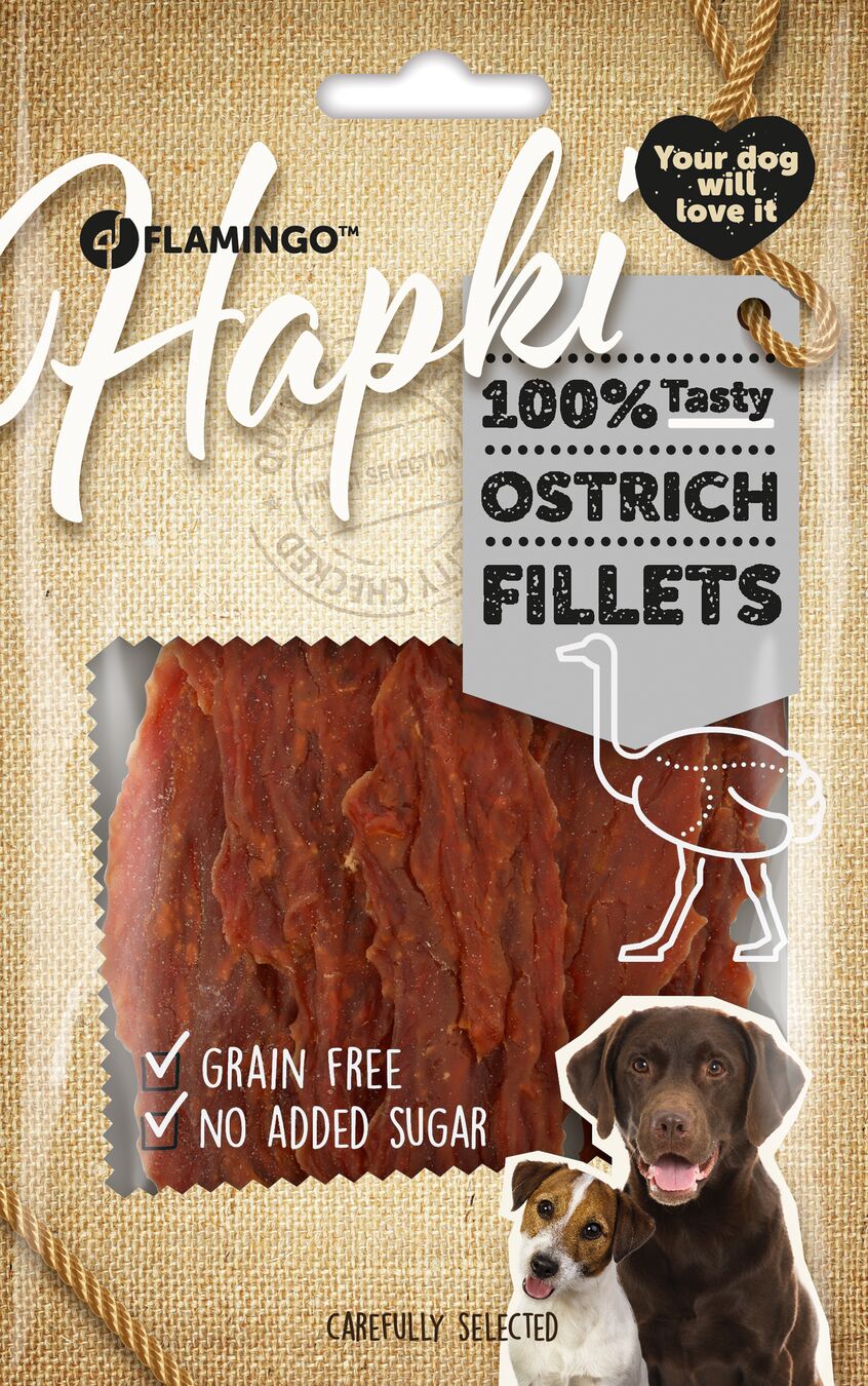 Flamingo Snacks Hapki Fillet with ostrich 