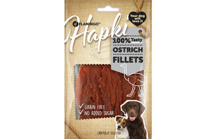 Flamingo Snacks Hapki Fillet with ostrich 