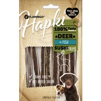Flamingo Snacks Hapki Sushi strips with deer & fish 