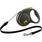 Flexi Retractable leash Black Design Cord Black Green