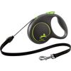 Flexi Correa enrollable Black Design Cordón Negro Verde