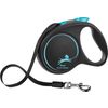 Flexi Correa enrollable Black Design Cinta Negro Azul