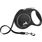 Flexi Rollijn Black Design Band Zwart Zilver