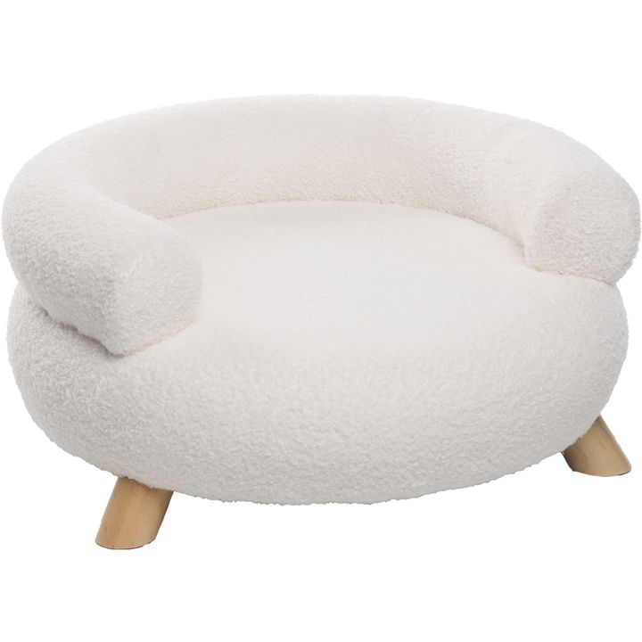 Sofa Deteno Round White | 525393 | Flamingo Pet Products