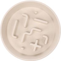 Flamingo Feeding bowl Slow feeder Kana Round Beige