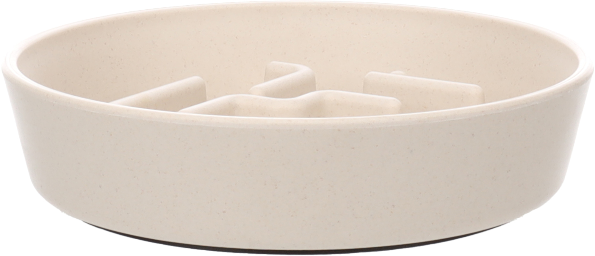Flamingo Feeding bowl Slow feeder Kana Round Beige