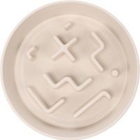 Flamingo Feeding bowl Slow feeder Kana Round Beige