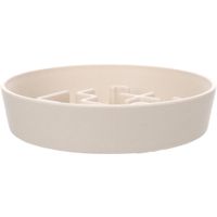 Flamingo Feeding bowl Slow feeder Kana Round Beige