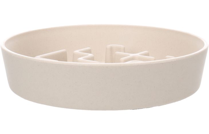 Flamingo Feeding bowl Slow feeder Kana Round Beige