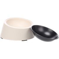 Flamingo Feeding and drinking bowl Kana Beige & Black