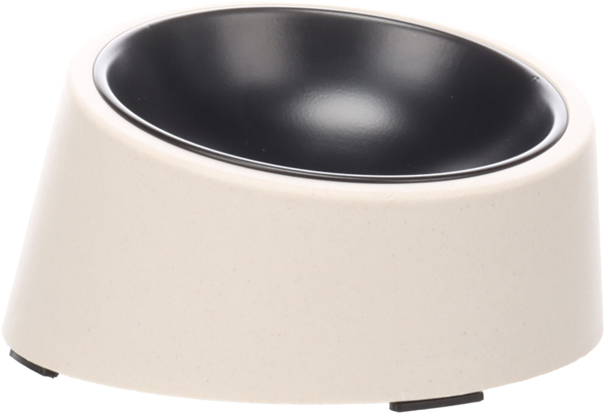 Flamingo Feeding and drinking bowl Kana Beige & Black