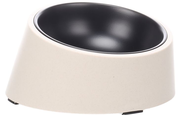 Flamingo Feeding and drinking bowl Kana Beige & Black