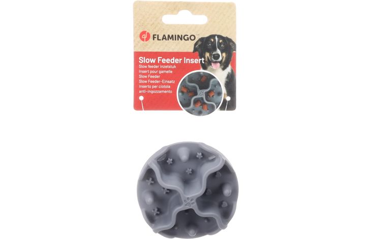 Flamingo Slow feeder insert for feeding bowl Woopy Round
