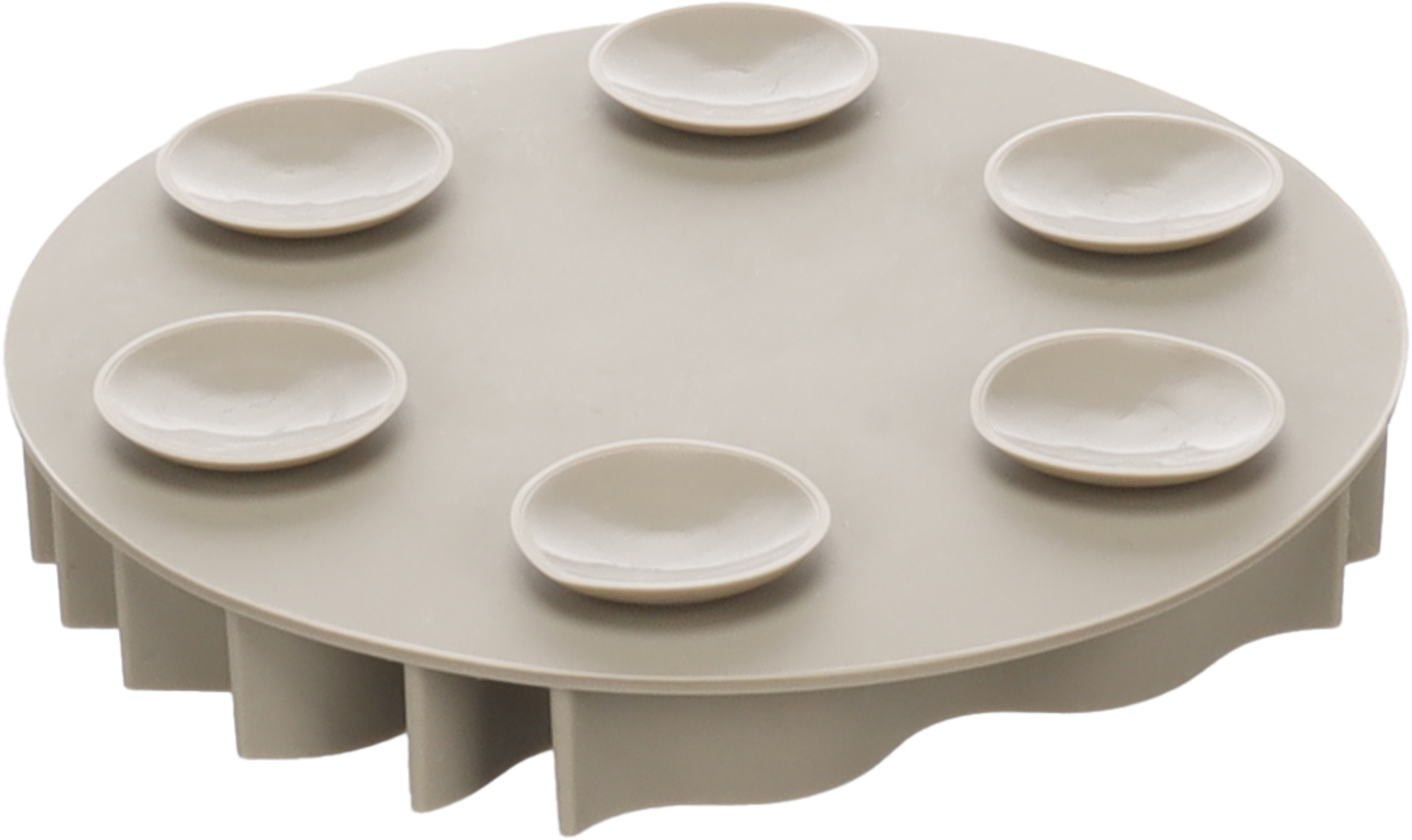 Flamingo Slow feeder insert for feeding bowl Kaja Round Taupe