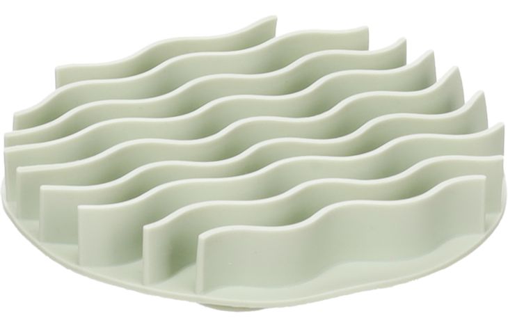 Flamingo Slow feeder insert for feeding bowl Kaja Round Light green