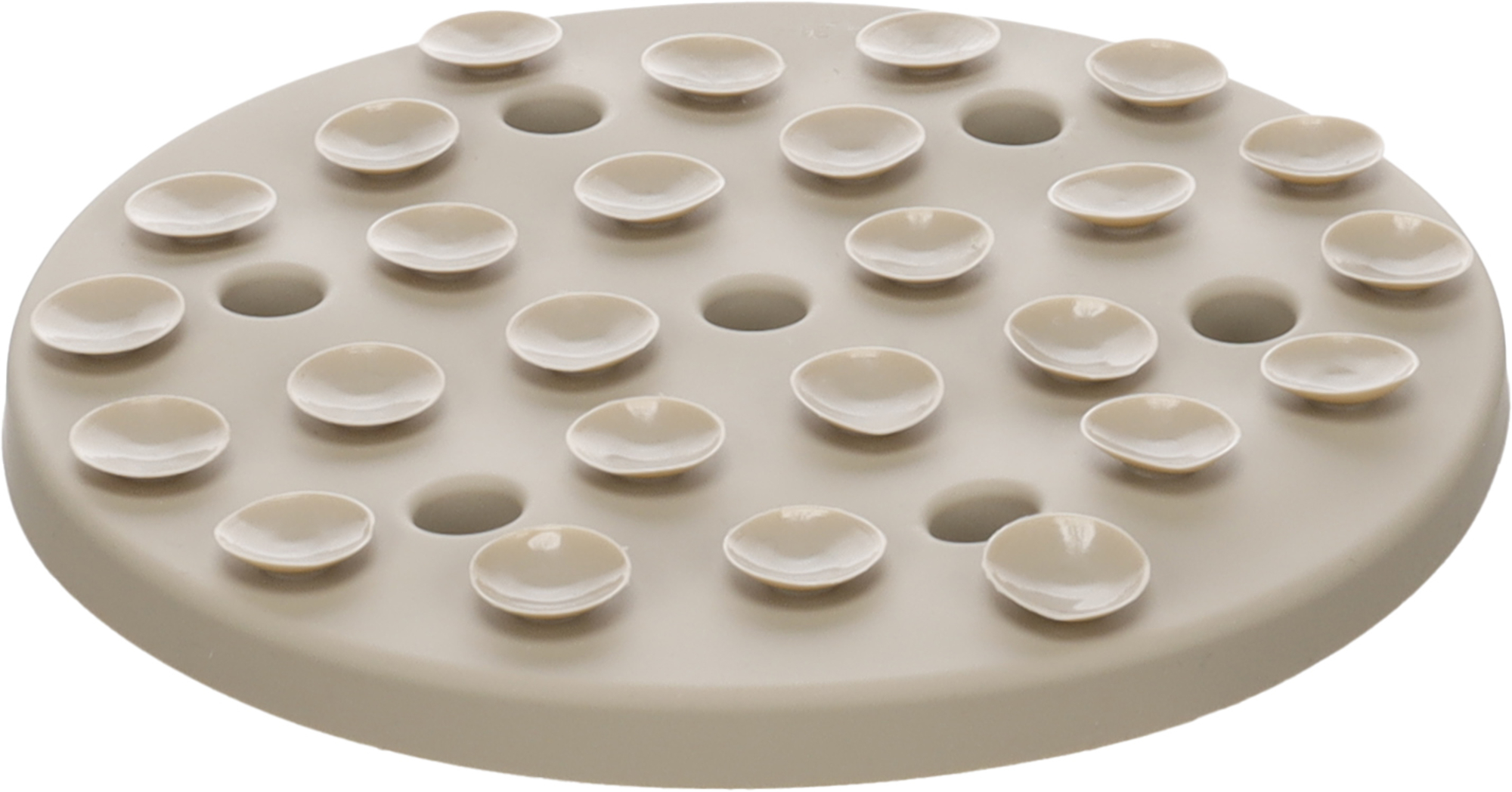 Flamingo Lick pad Fleur Round Taupe