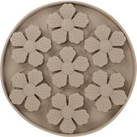 Flamingo Lick pad Fleur Round Taupe