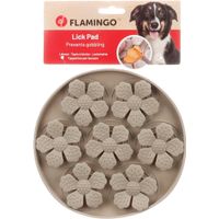 Flamingo Lick pad Fleur Round Taupe