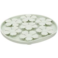 Flamingo Lick pad Fleur Round Light green