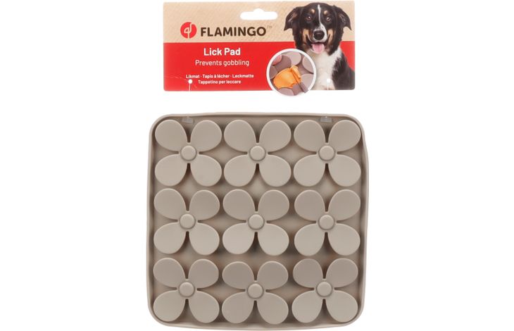 Flamingo Lick pad Klaver Square Taupe