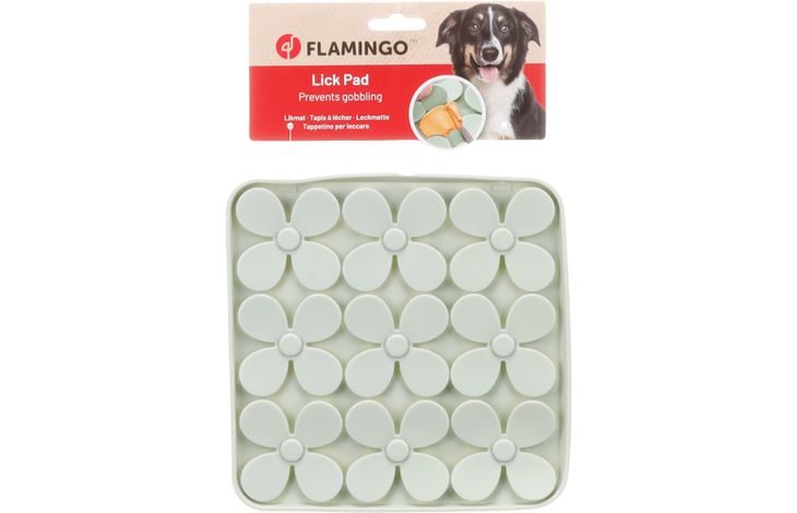 Flamingo Lick pad Klaver Square Light green