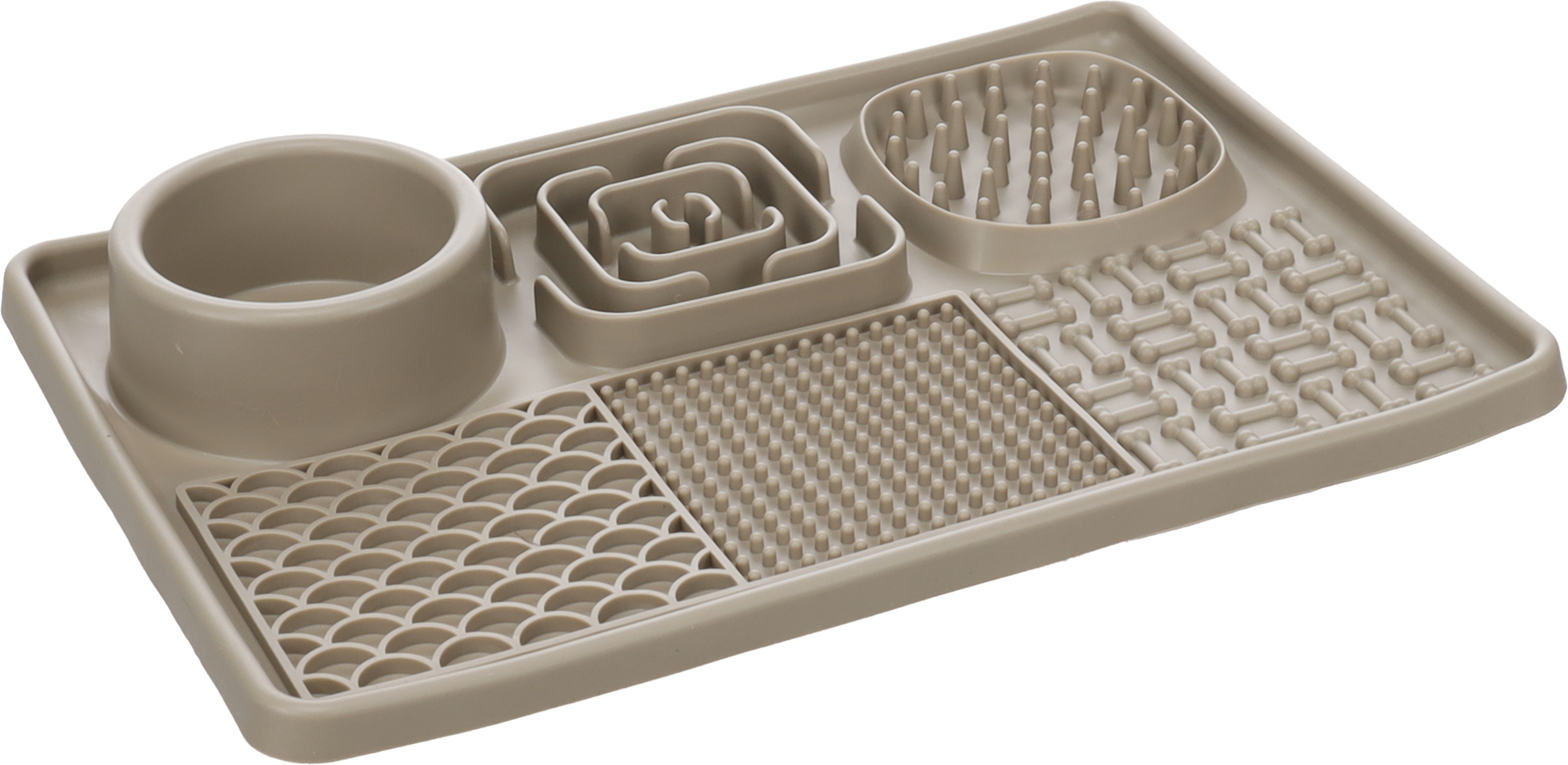 Flamingo Lick pad Pengu Rectangle Taupe