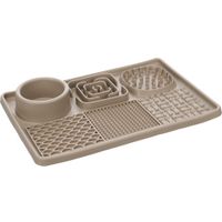 Flamingo Lick pad Pengu Rectangle Taupe