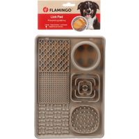 Flamingo Lick pad Pengu Rectangle Taupe