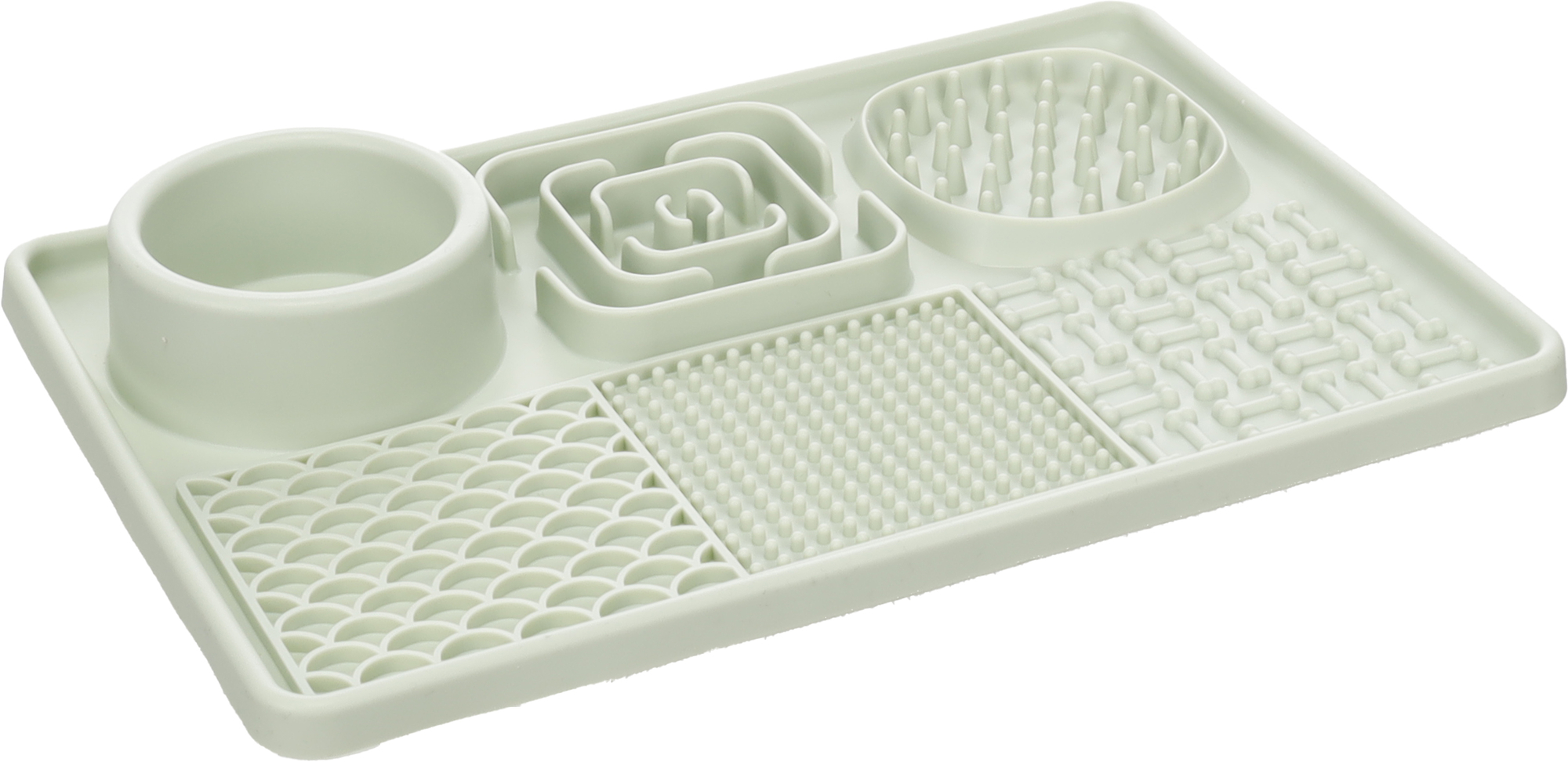 Flamingo Lick pad Pengu Rectangle Light green